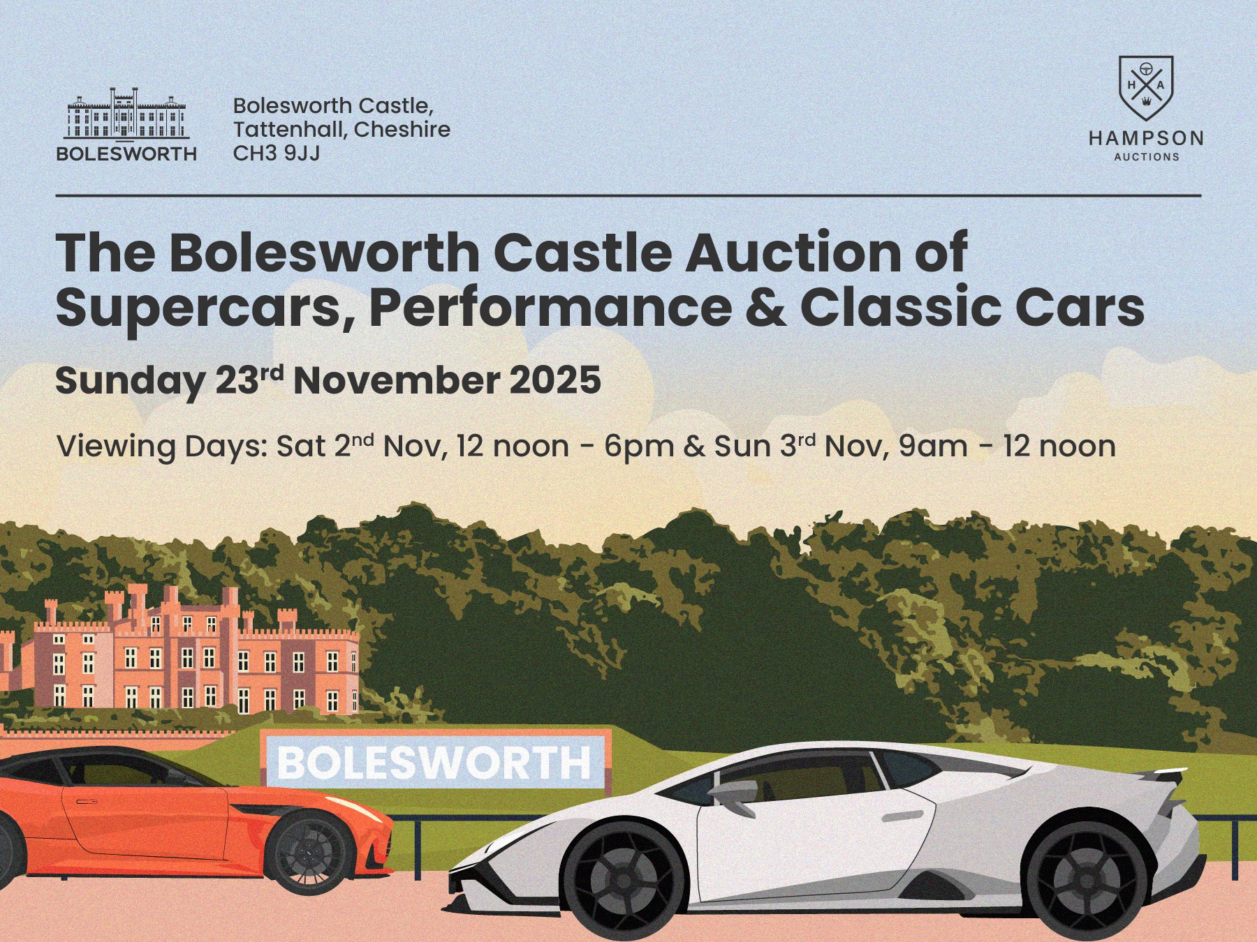 The Bolesworth Castle November 2025 Classic, Performance & Supercar Auction